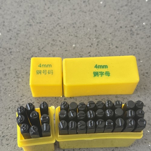 36pcs steel letter punch - steel,