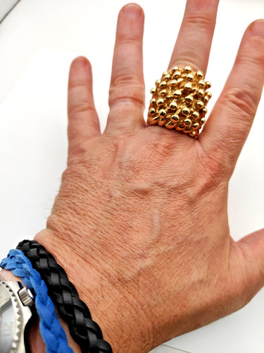 Huge solid 9ct yellow - solid, gold