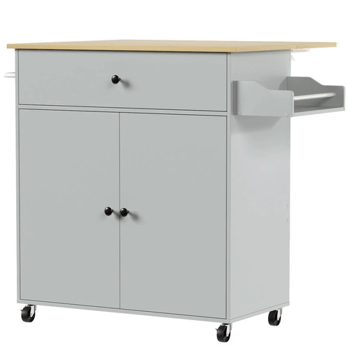 Homcom kitchen island with - kitchen,