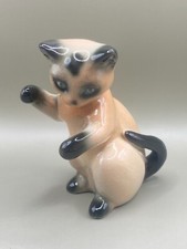 Vintage Goebel W. Germany Porcelain Siamese Cat Figurine