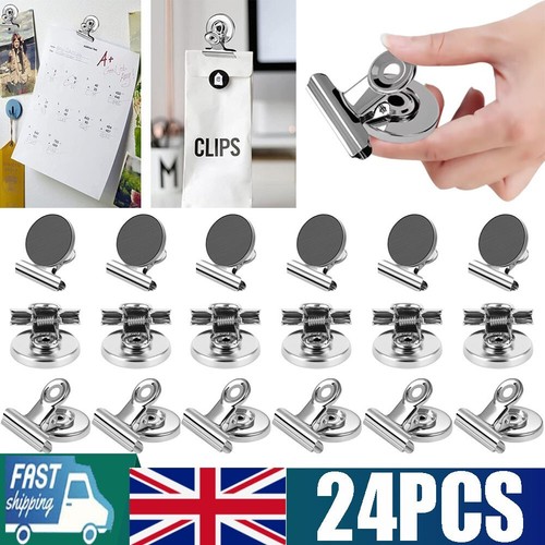 24x magnetic clips paper - magnetic, note