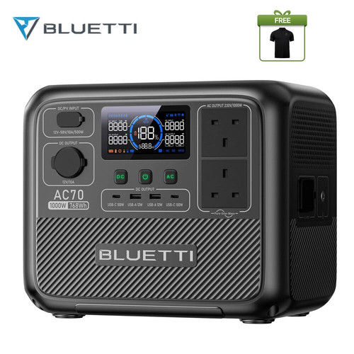 Bluetti ac70 768wh 1000w - ac70,