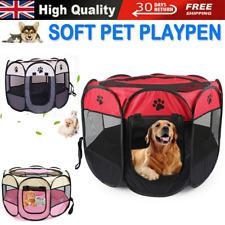 Large Foldable Soft Fabric Dog Crate Cat Cage Pet Bed Travel Puppy Play Pen Tent