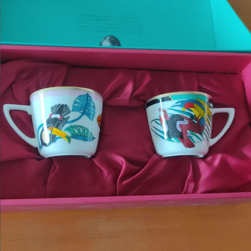 Shiseido cup saucer novelty - shiseido,