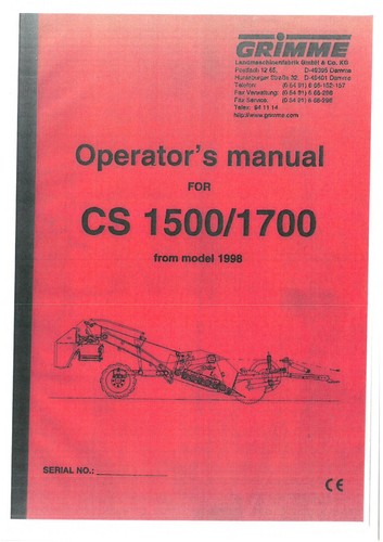 Grimme destoner cs1500 - cs1500, &
