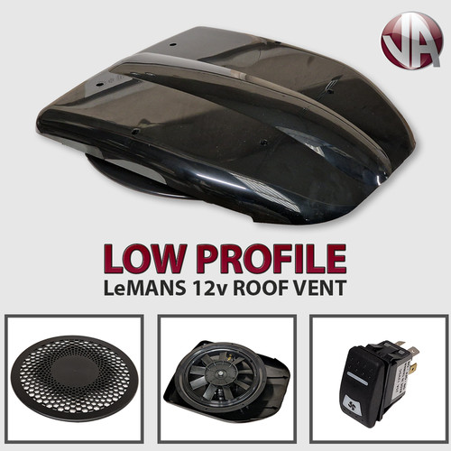 Motorised roof vent fan - motorised, 12v