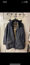 Barbour Beadnell Wax Jacket Light Blue Size Uk Size 16