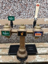 USED HEAVY BRASS TWIN BEER