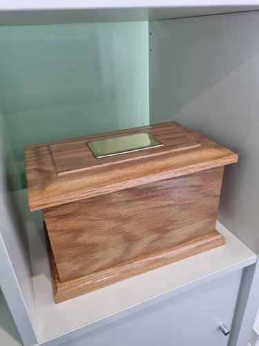 Wood veneer cremation ashes - cremation,