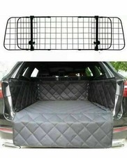 Quilted Boot Liner Mat + Mesh Dog Pet Guard For VW TOURAN TIGUAN TOUAREG