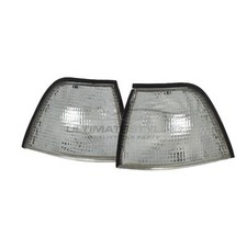 Front Indicator Lights Lamps BMW 3 Series E36 4 Door Models 1991-2001 Clear Pair