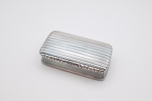 Antique sterling silver snuff - silver,
