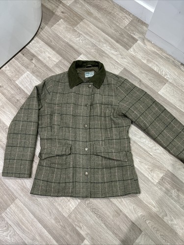 Ladies green tweed wool hoggs - green,