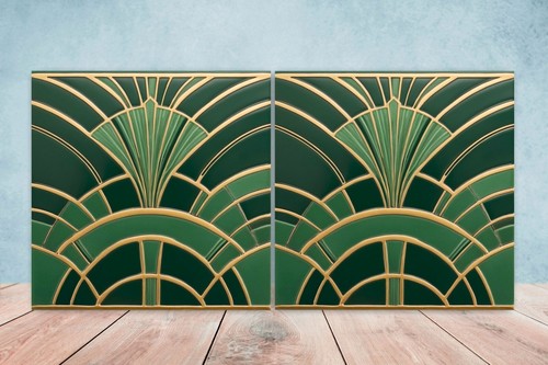 Art deco design ceramic tiles - design,