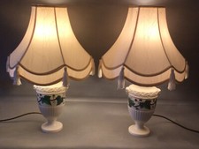 Wedgwood “ Napoleon Ivy “ 2 x Table Lamps & Shades