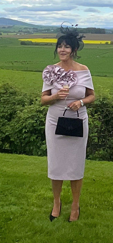 Kevan jon pink - pink, off-shoulder