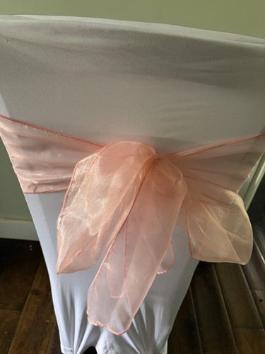 Pink organza wedding chair - wedding,