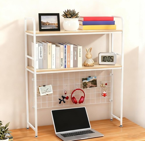 Tier desktop bookcase desk - 2-tier,