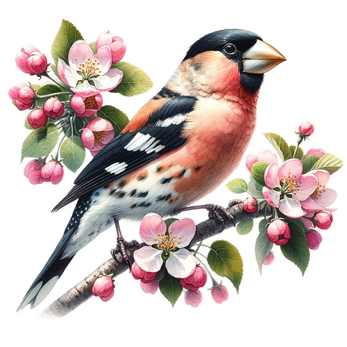Bullfinch bird vinyl - vinyl, sticker