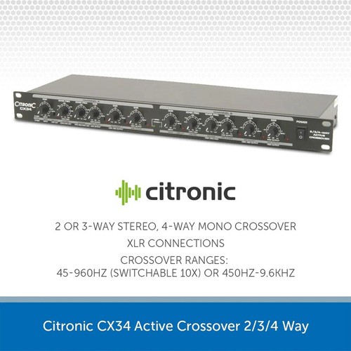 Citronic cx34 active crossover - cx34,