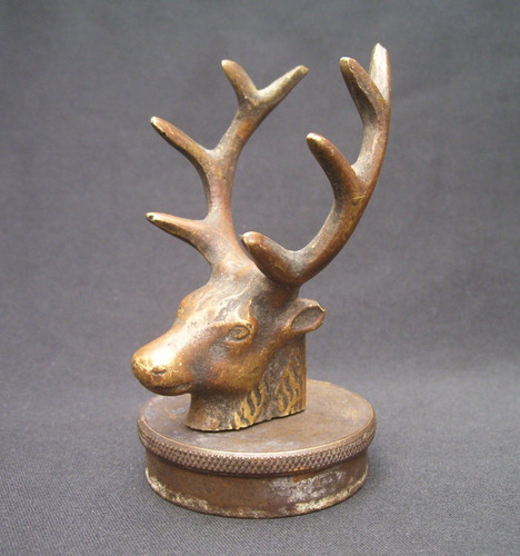 Vintage 1930s stag head - 1930s, car
