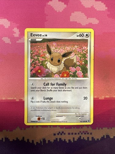 Pokemon card eevee - card,