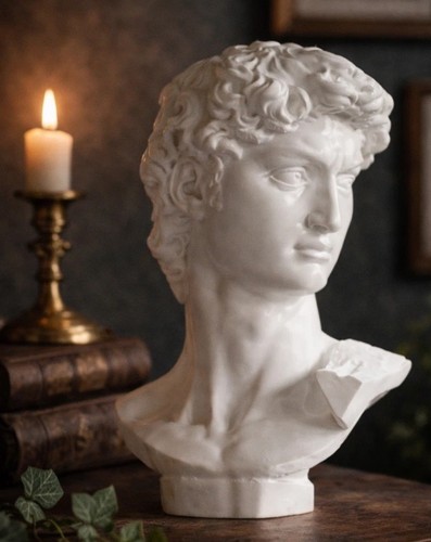 Michelangelo david bust 20cm - michelangelo,