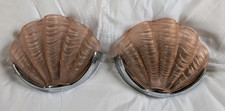 Pair 1930's Art Deco Clam