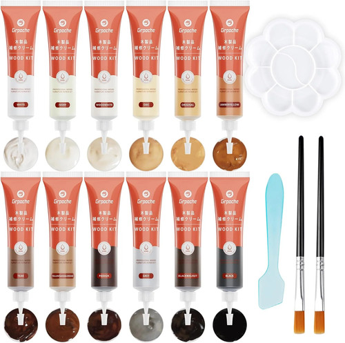 Wood furniture repair kit - kit,, 12