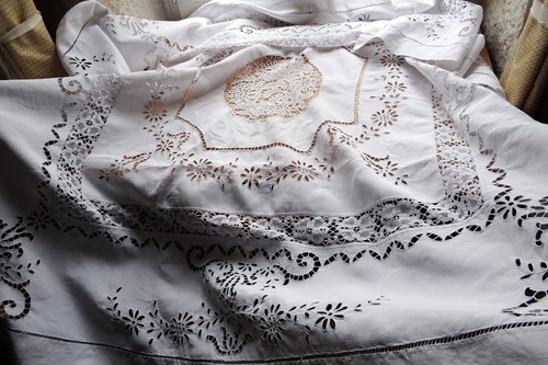 Elaborate vintage french linen - elaborate,