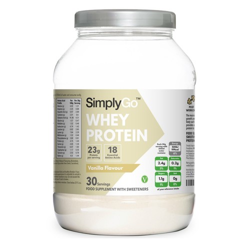 Vanilla whey protein powder - vanilla,