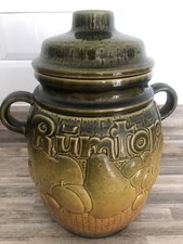 SCHEURICH-KERAMIK Vintage Rumtopf Jar West Germany 820-28 Green/mustard