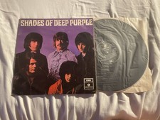 Shades Of Deep Purple Vinyl LP - 1969 Pressing Flipbacks - One Box EMI - G+