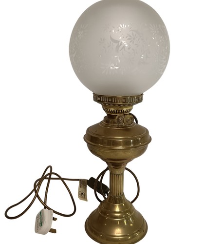 Vintage brass table paraffin - brass,