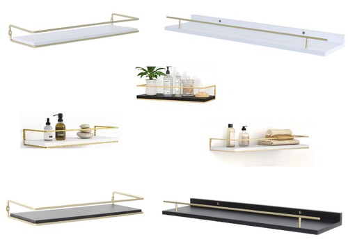 Wall mounted floating shelves - wall,