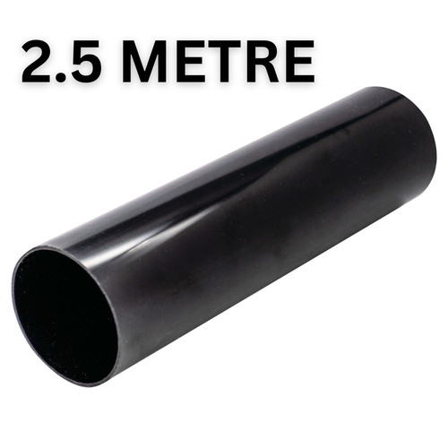 68mm black round - downpipe, 2.5m