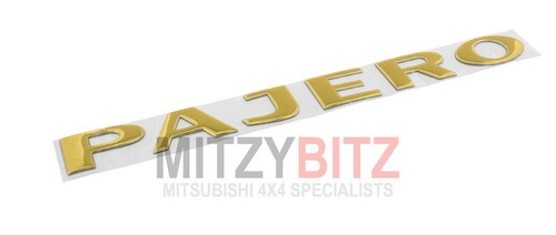 Pajero gold decal - pajero,
