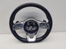 2020 MERCEDES E CLASS S213 W213 AMG BLACK LEATHER STEERING WHEEL A0050071699