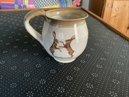 Hare pottery mug scottish - hare,