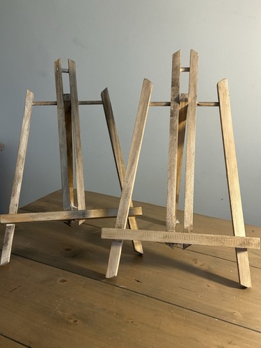 Pair vintage rustic - pair, wooden