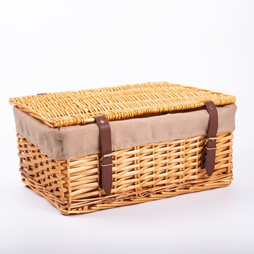 Natural wicker storage - natural, hamper