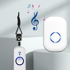 Wireless Door Bell Doorbell Waterproof Wall Plug In Loud 45 Chimes LED Flash Set