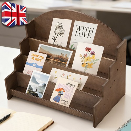 Tier wooden card holder - 4-tier,
