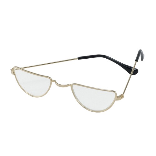 Half moon glasses - half,