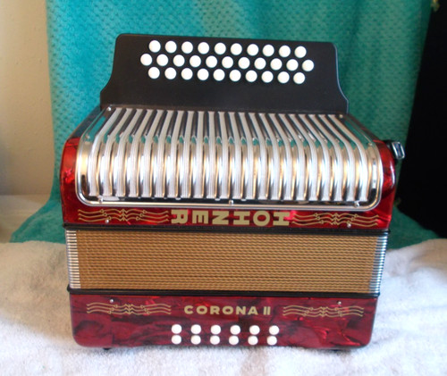 Hohner corona red accordion - ii,
