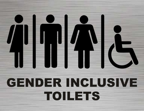 Transgender toilet sign gents - transgender,