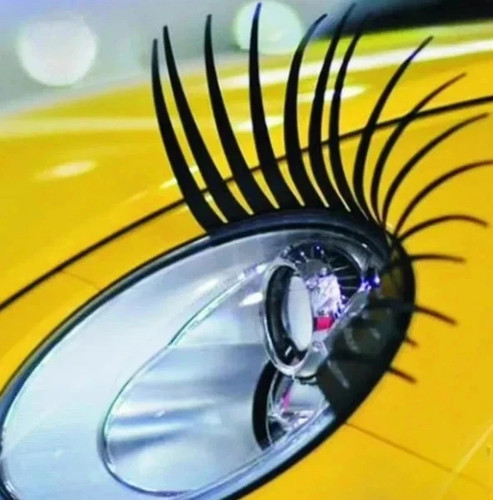 Black car front light - light, lashes-2