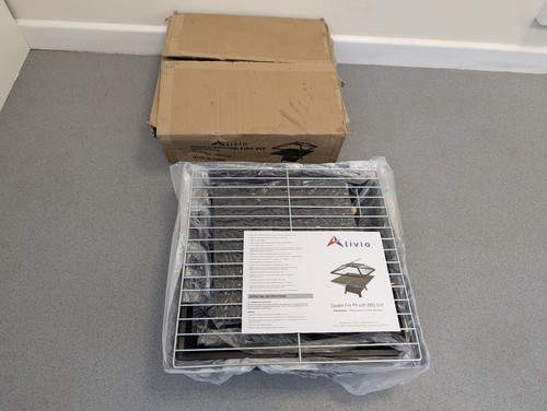 New alivio square fire pit - new,