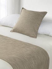 King Linen Look Bed Runner - Sand | Bnb Supplies