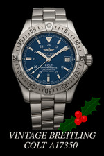 BREITLING VINTAGE COLT A17350 41MM STAINLESS STEEL WATCH. Boxed.